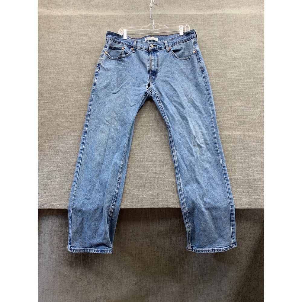 Signature By Levi Strauss & Co. Jeans Mens 36x32 Blue Denim Relaxed Fit Straight